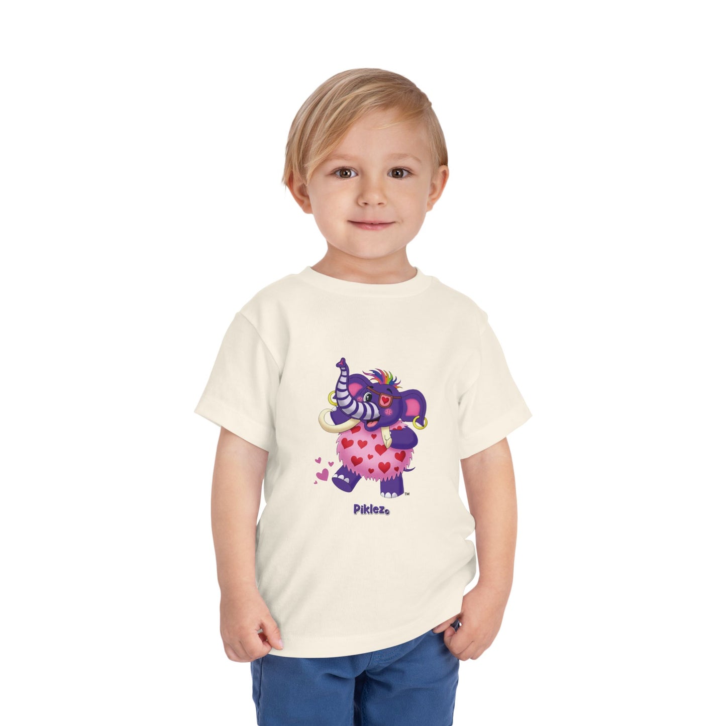 Piklez™ Toddler Short Sleeve Tee – "Full of Love!" Graphic Shirt | Smile Universe Collection