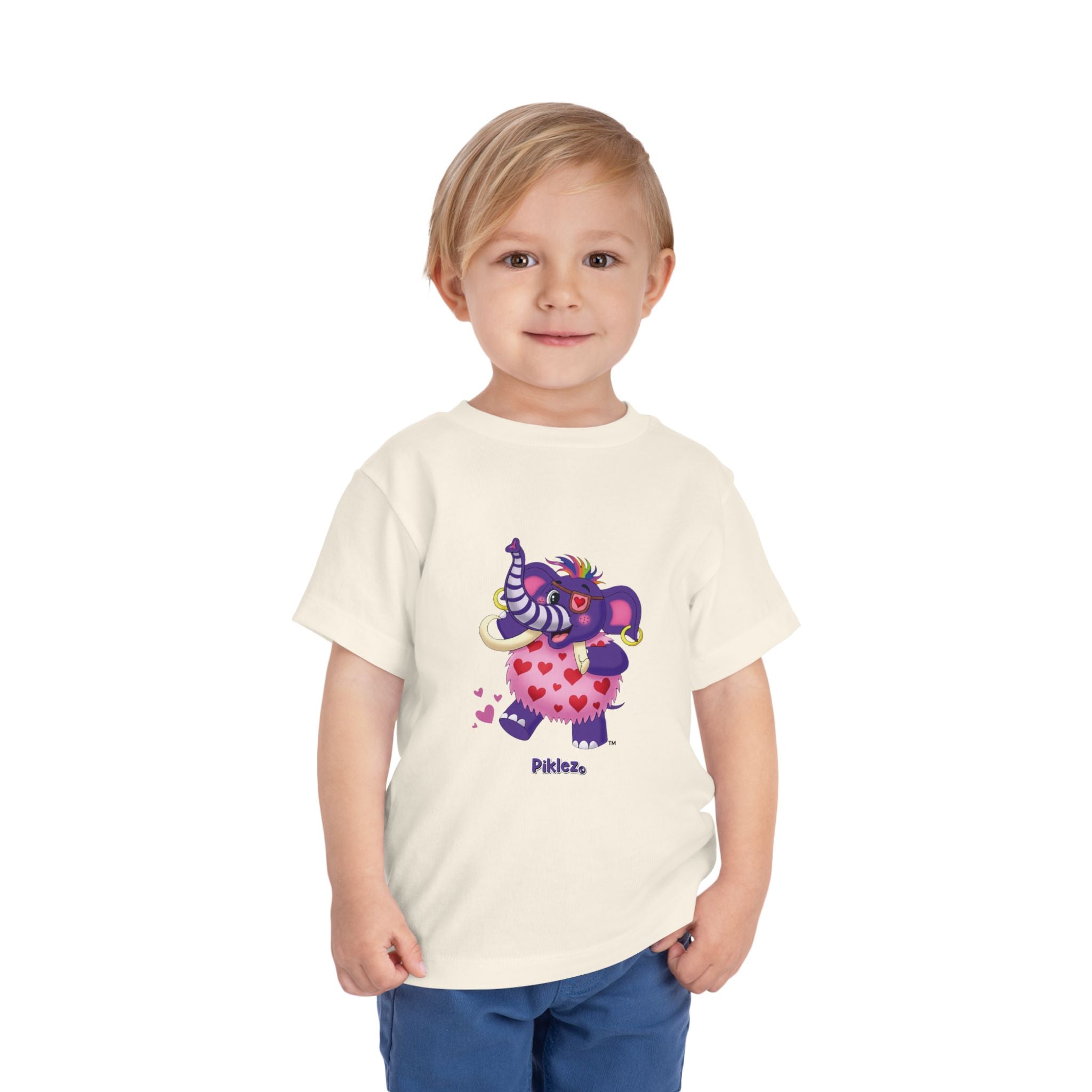 Piklez™ Toddler Short Sleeve Tee – "Full of Love!" Graphic Shirt | Smile Universe Collection