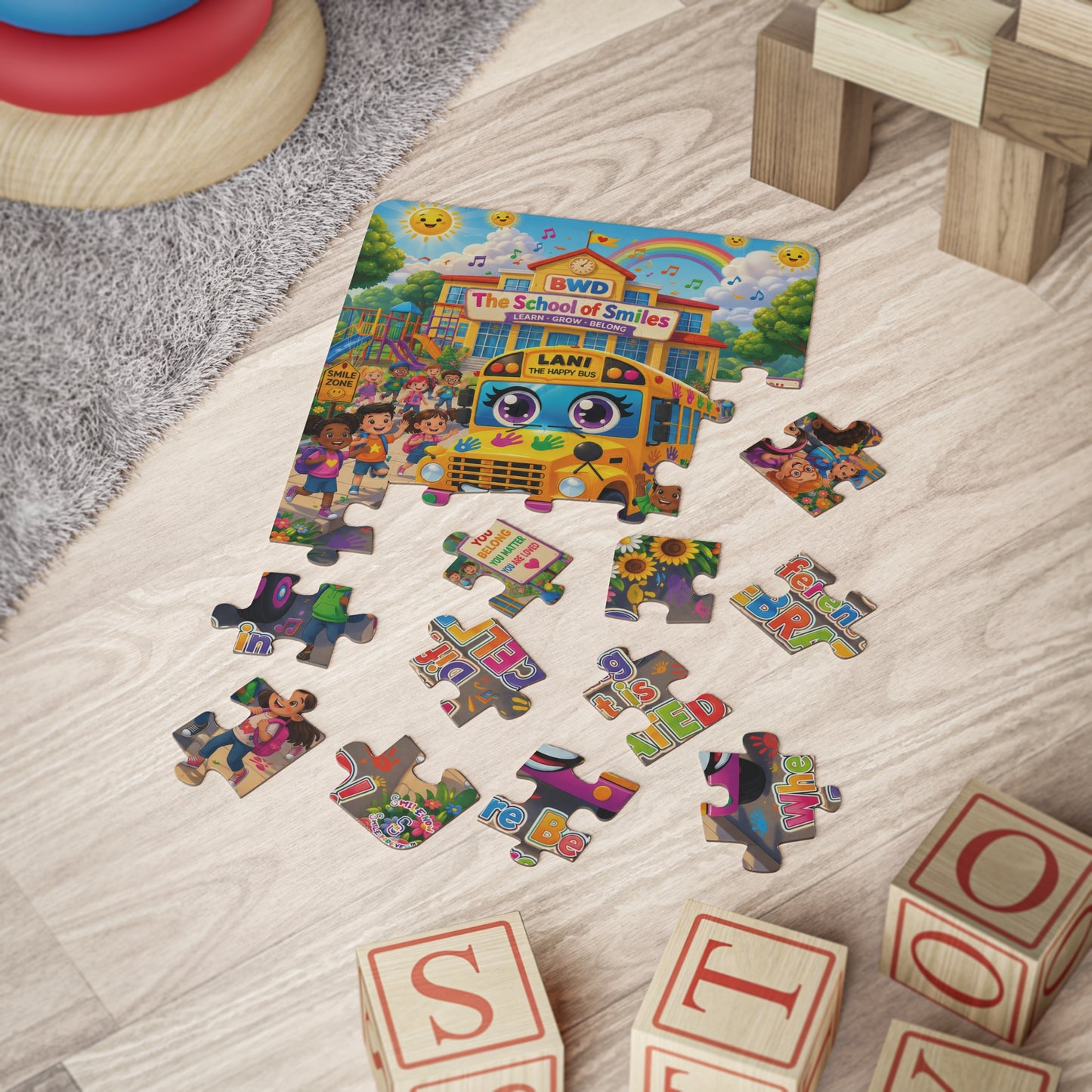Lani™ Kids' Puzzle, 30-Piece – "Where Being Different is CELEBRATED!" Graphic