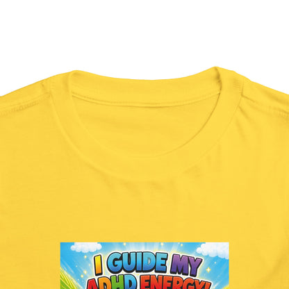 Potz™ Toddler Short Sleeve Tee – "I Guide My ADHD Energy!" Graphic Tee | Smile Universe Collection