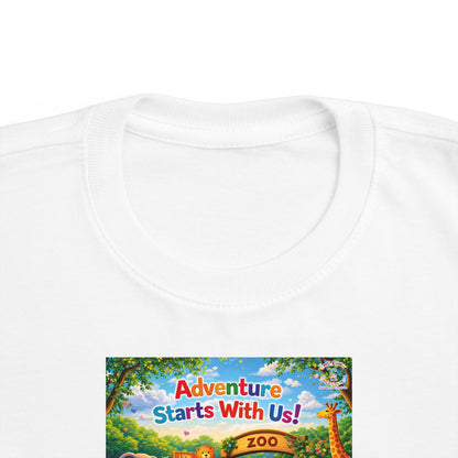 Lani™ Toddler's Fine Jersey Tee – "Adventure Starts With Us!" Graphic