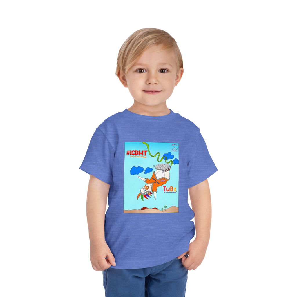 TuBz™ "I Can Do Hard Things" Toddler T-Shirt | Toddler Short Sleeve Tee  - Positive Kids Graphic Tee