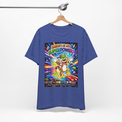 Potz™ Unisex Jersey Short Sleeve Tee – "Energy is My Superpower!" Graphic Tee | Smile Universe Collection