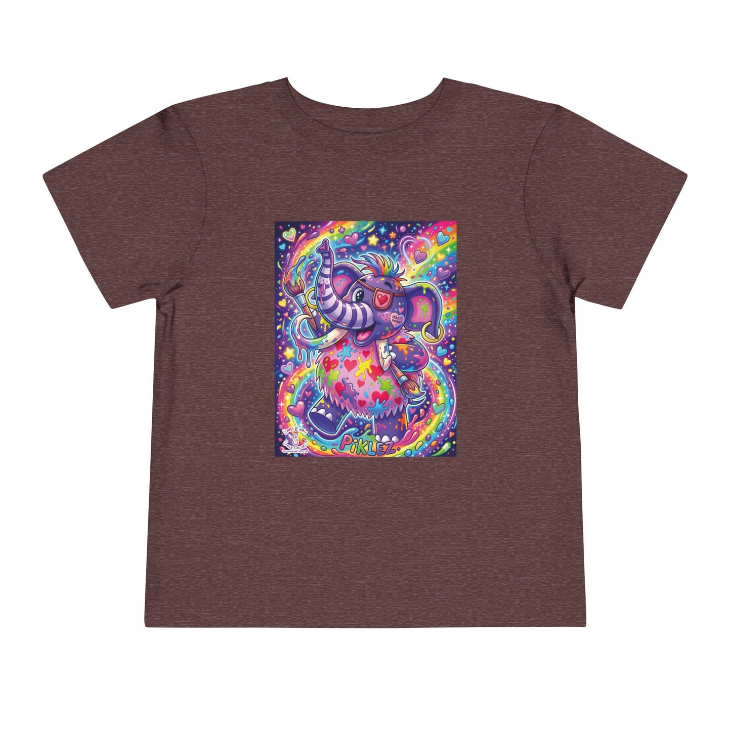 Piklez™ Toddler Short Sleeve Tee – "Magic Paint!" Graphic Shirt | Smile Universe Collection
