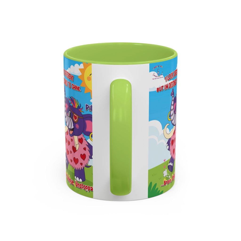 Piklez™ Accent Coffee Mug (11oz, 15oz) – “Destined to Shine” | Smile Universe Collection