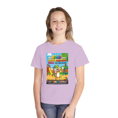 Potz™ Youth Midweight Tee – "My ADHD Means Always Dreaming, Highly Determined" Graphic Tee | Smile Universe Collection