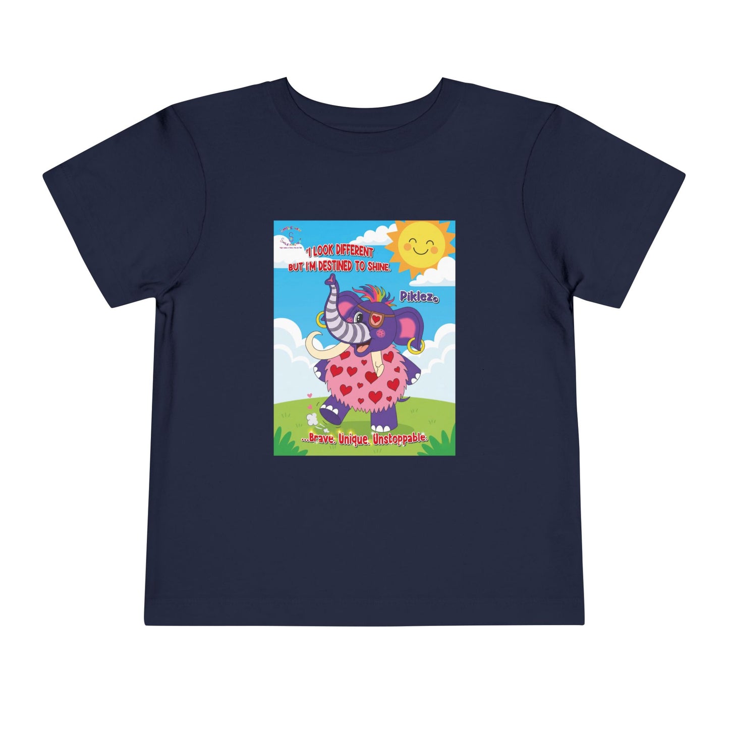 Piklez™ Toddler Tee – “Destined to Shine” Graphic Shirt | Smile Universe Collection