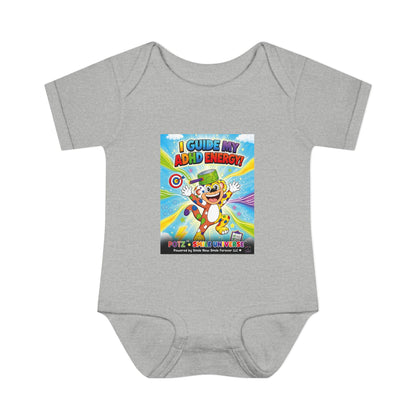 Potz™ Infant Baby Rib Bodysuit – "I Guide My ADHD Energy!" Graphic Onesie | Smile Universe Collection