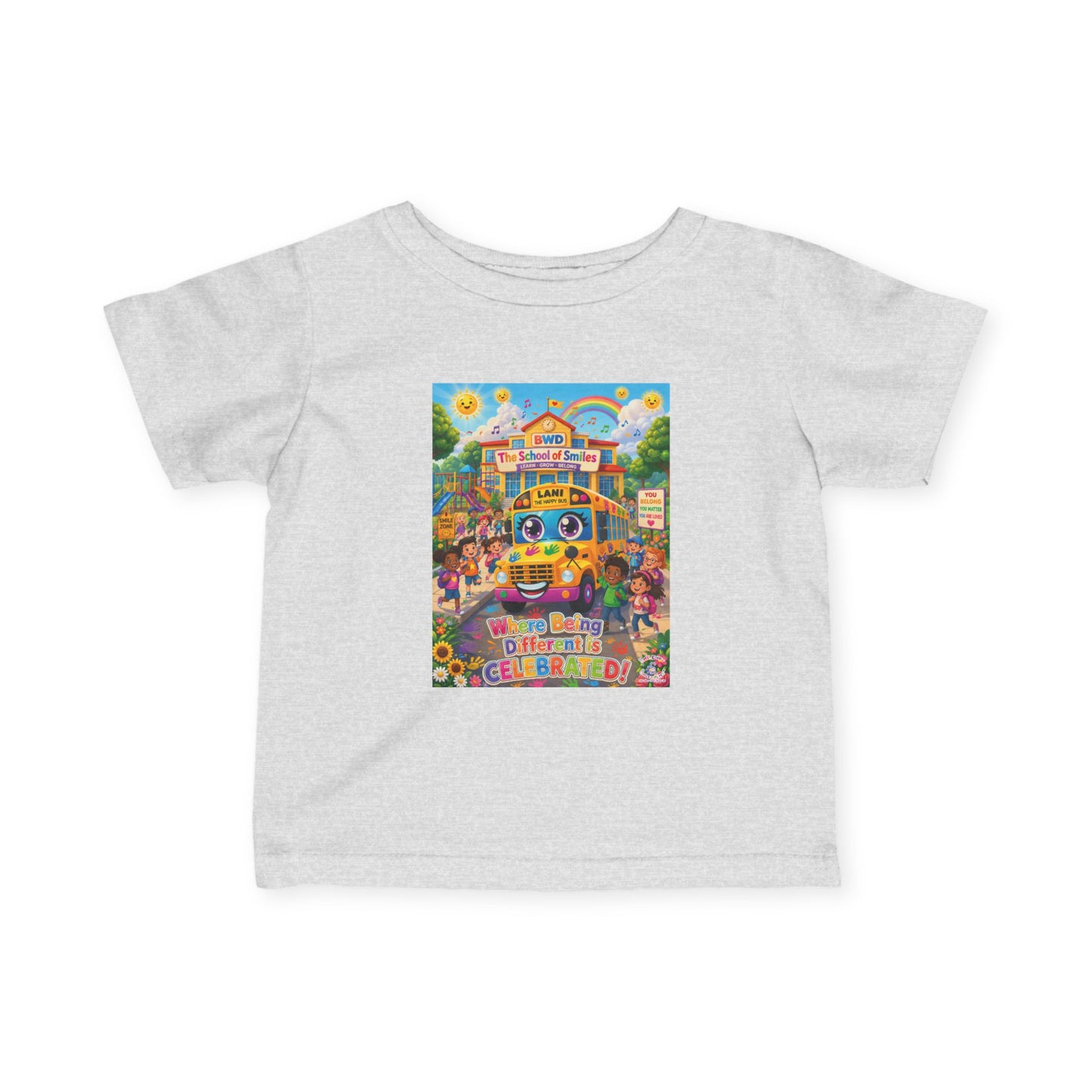 Lani™ Infant Fine Jersey Tee – "Where Being Different is CELEBRATED!" Graphic Shirt