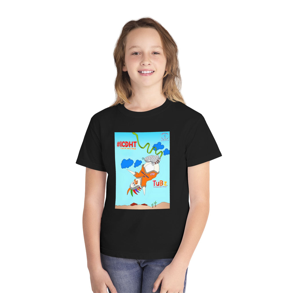 TuBz™ "I Can Do Hard Things" Youth T-Shirt | Youth Midweight Tee- Motivational Kids Graphic Tee