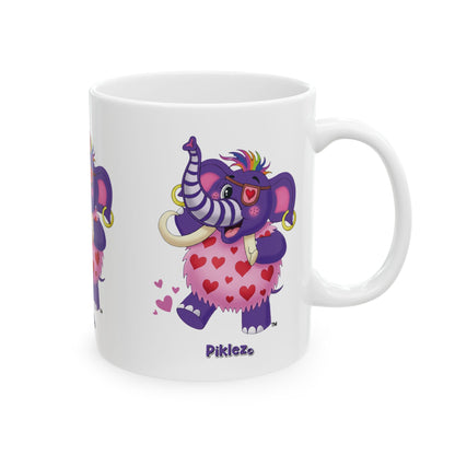 Piklez™ Ceramic Mug (11oz & 15oz) – "Full of Love!" Graphic | Smile Universe Collection