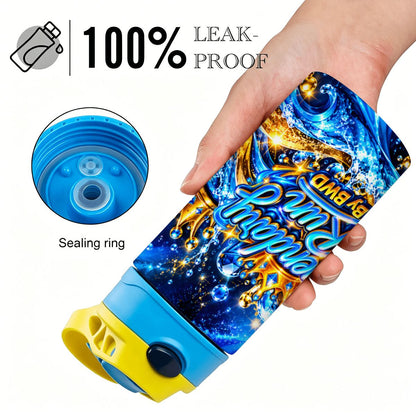 Legendary Run Water Bottle - Blue & Gold Edition