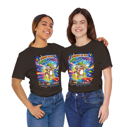Potz™ Unisex Jersey Short Sleeve Tee – "Energy is My Superpower!" Graphic Tee | Smile Universe Collection