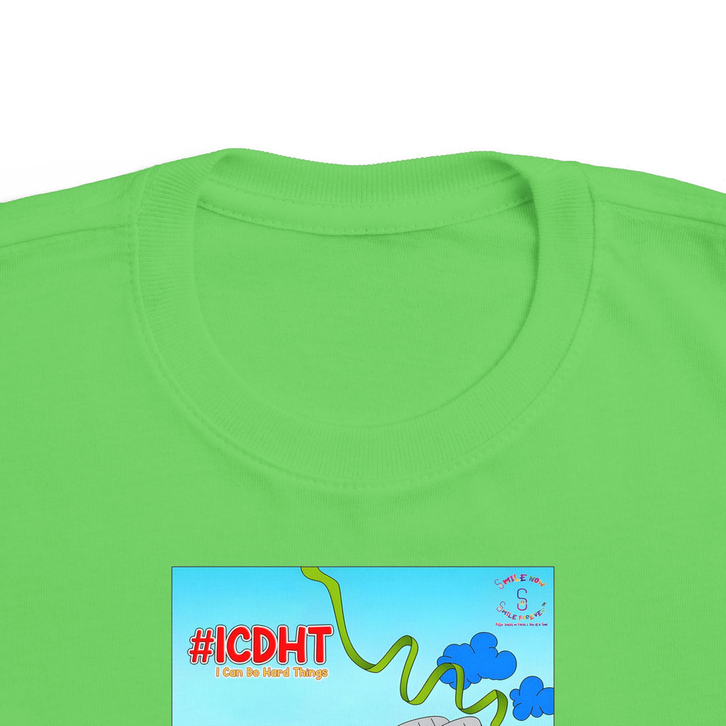 TuBz™ "I Can Do Hard Things" Toddler T-Shirt | Toddler's Fine Jersey Tee  - Positive Kids Graphic Tee