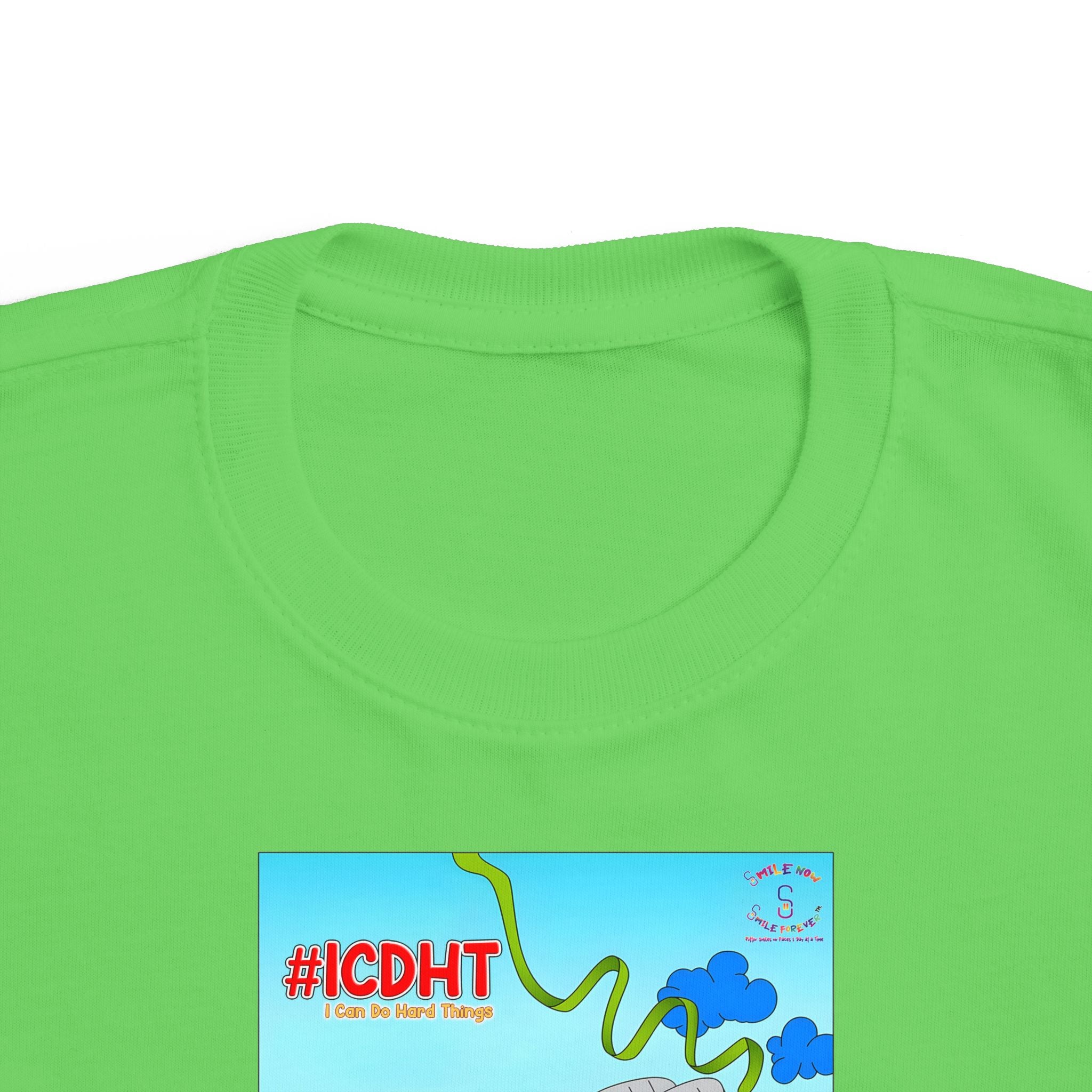 TuBz™ "I Can Do Hard Things" Toddler T-Shirt | Toddler's Fine Jersey Tee  - Positive Kids Graphic Tee