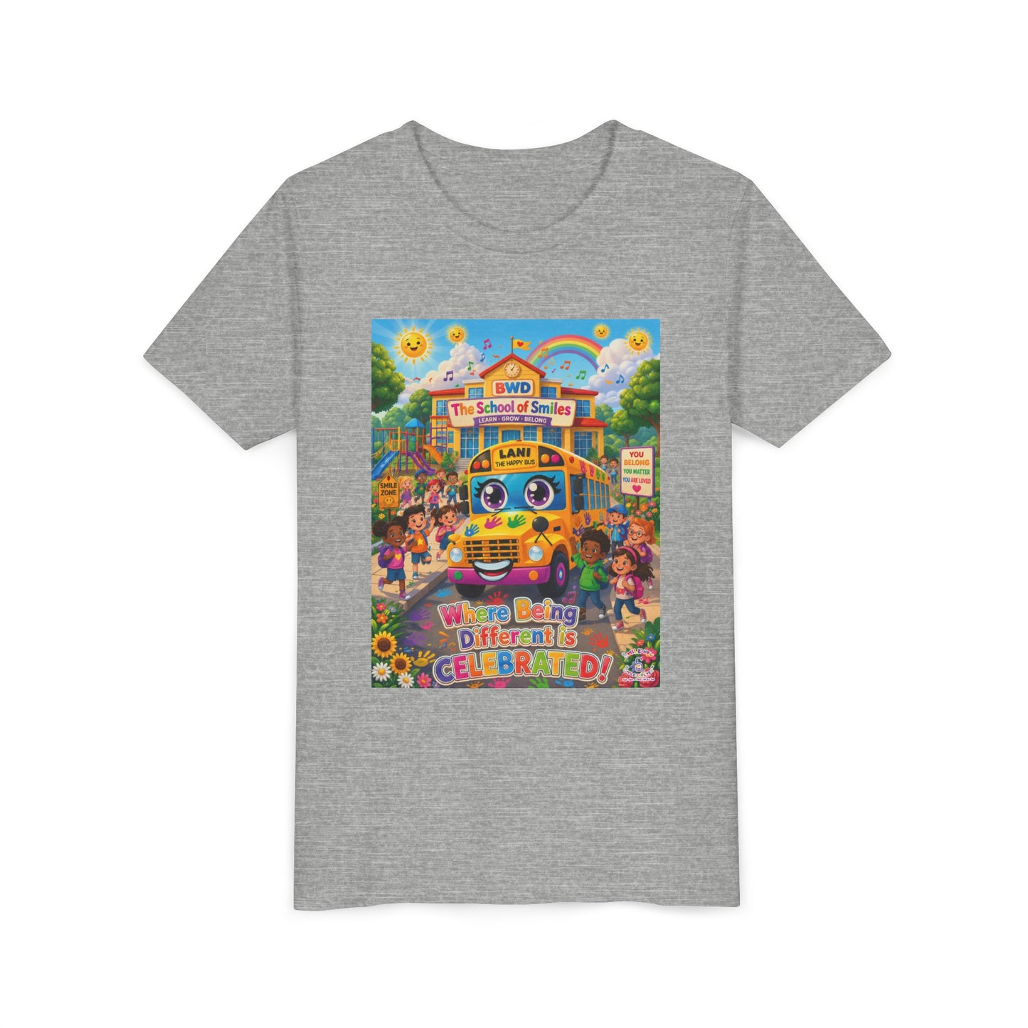 Lani™ Youth Short Sleeve Tee – "Where Being Different is CELEBRATED!" Graphic Shirt