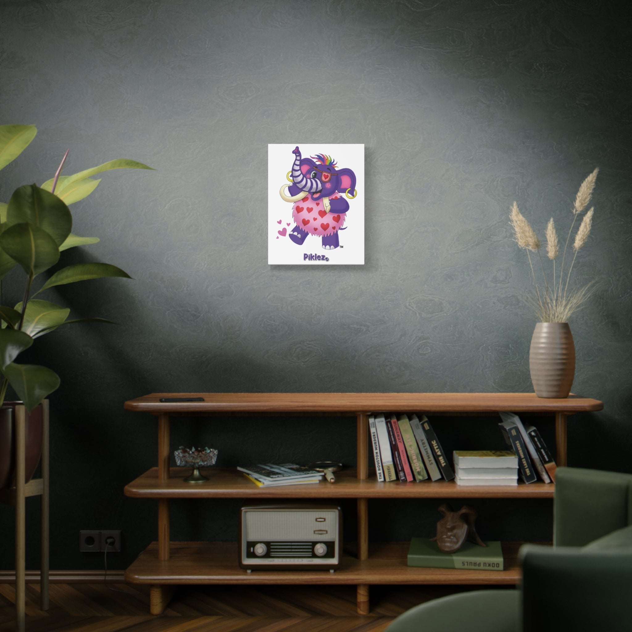 Piklez™ Matte Canvas, Stretched 1.25" – "Full of Love!" Graphic Wall Art | Smile Universe Collection
