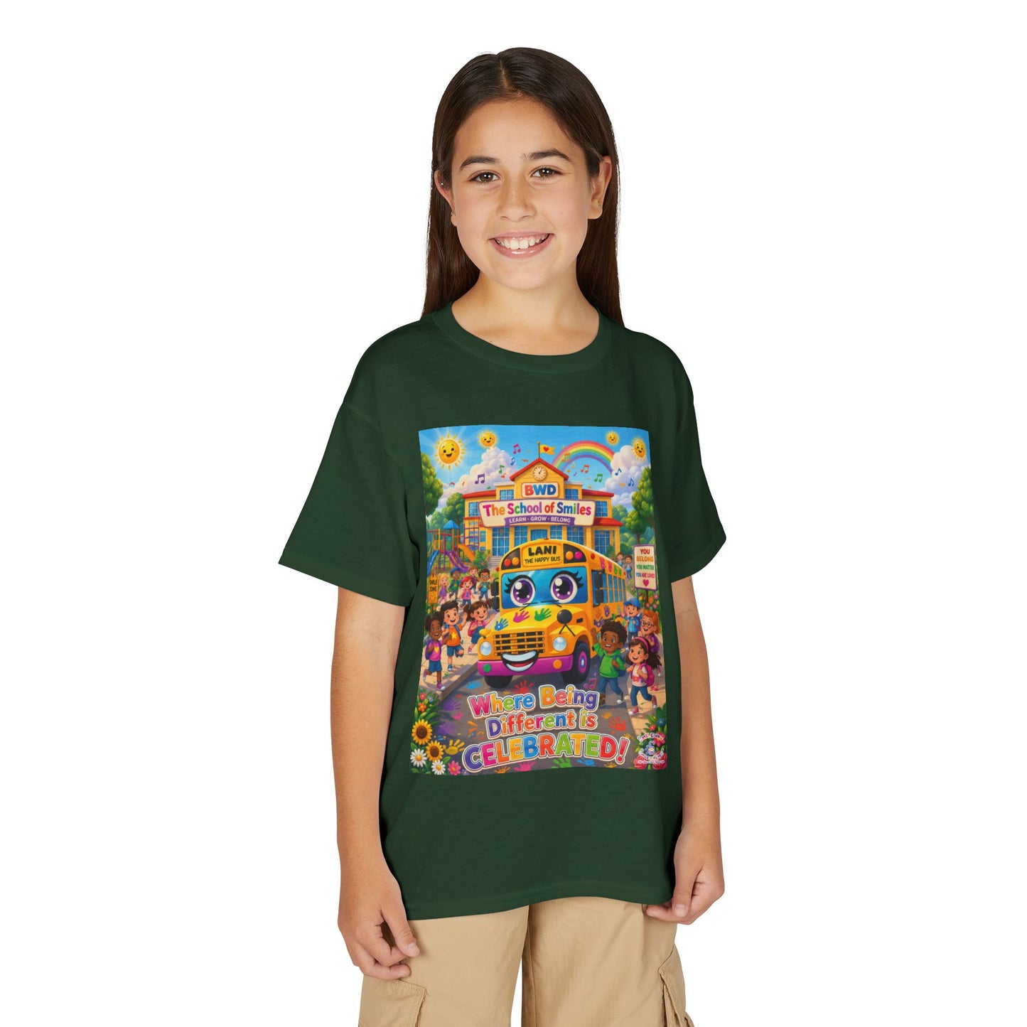 Lani™ Youth DryBlend® T-Shirt – "Where Being Different is CELEBRATED!" Graphic Shirt