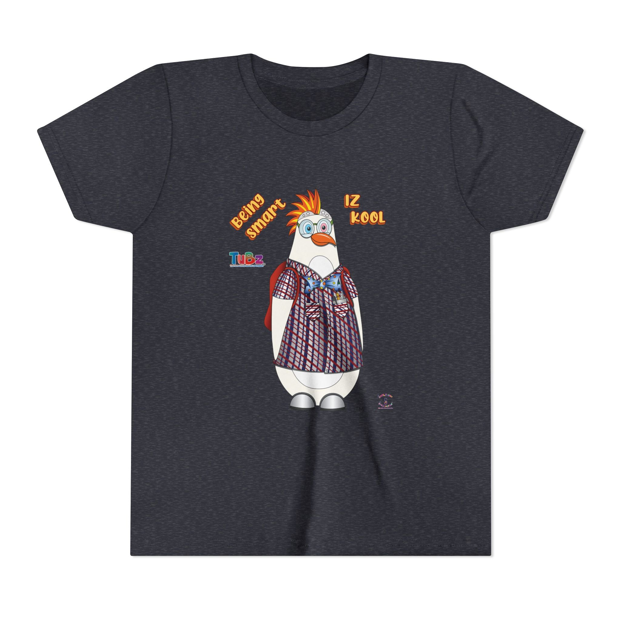 TuBz™ "Being Smart Iz Kool" Youth Graphic T-Shirt - Educational Kids Tee | TuBz4Kidz