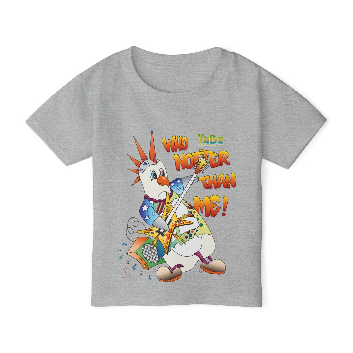 TuBz™ Rockstar Kids T-Shirt - "Who Hotter Than Me!" Graphic Tee | Smile Universe TuBz4Kidz Collection
