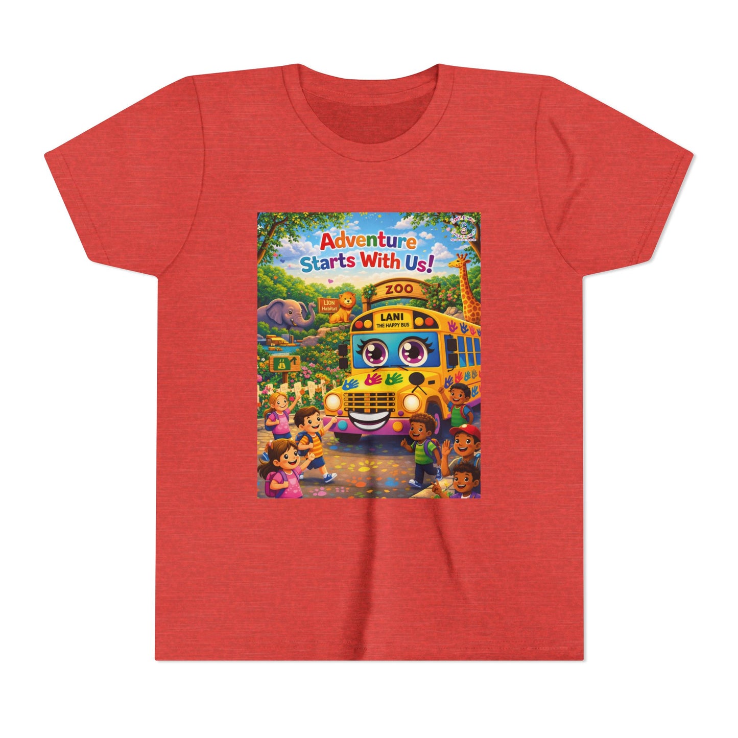 Lani™ Youth Short Sleeve Tee – "Adventure Starts With Us!" Graphic