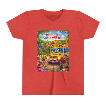 Lani™ Youth Short Sleeve Tee – "Adventure Starts With Us!" Graphic