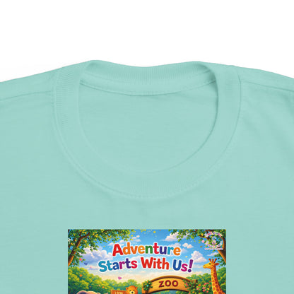 Lani™ Toddler's Fine Jersey Tee – "Adventure Starts With Us!" Graphic