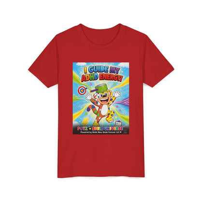 Potz™ Youth Short Sleeve Tee – "I Guide My ADHD Energy!" Graphic Tee | Smile Universe Collection