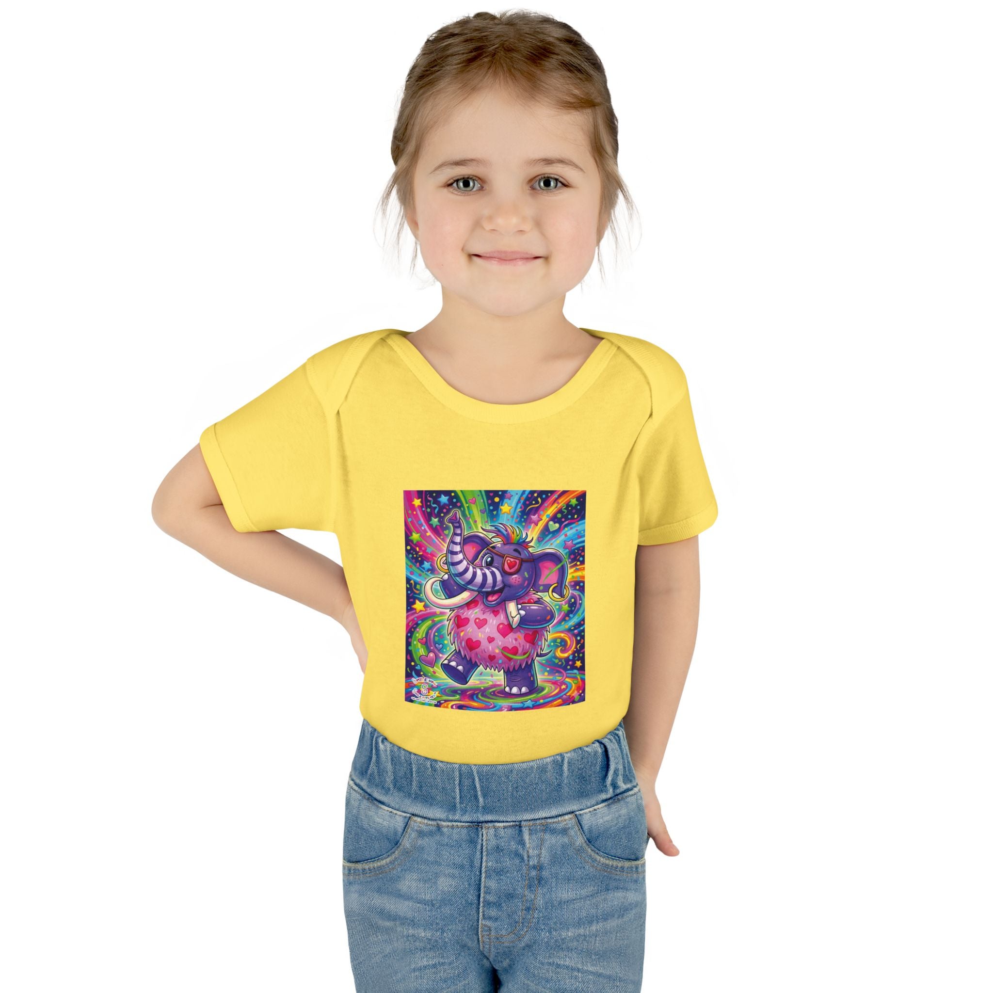 Piklez™ Infant Baby Rib Bodysuit – "Born to Celebrate!" Graphic | Smile Universe Collection