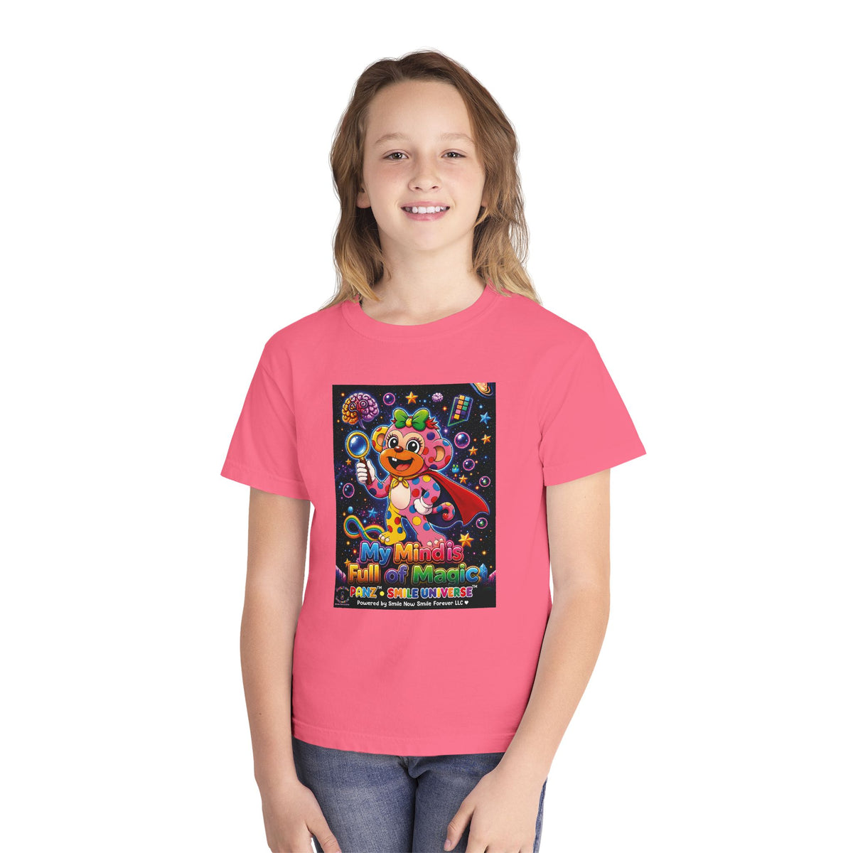 Panz™ Youth Midweight Tee – "My Mind is Full of Magic" Graphic | Smile Universe Collection