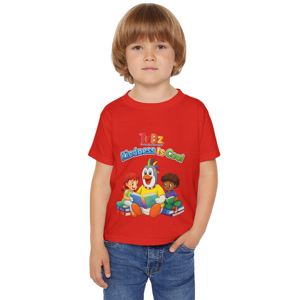 TuBz™ "Kindness Is Cool" Kids T-Shirt - Positive Message Graphic Tee | Smile Universe TuBz4Kidz