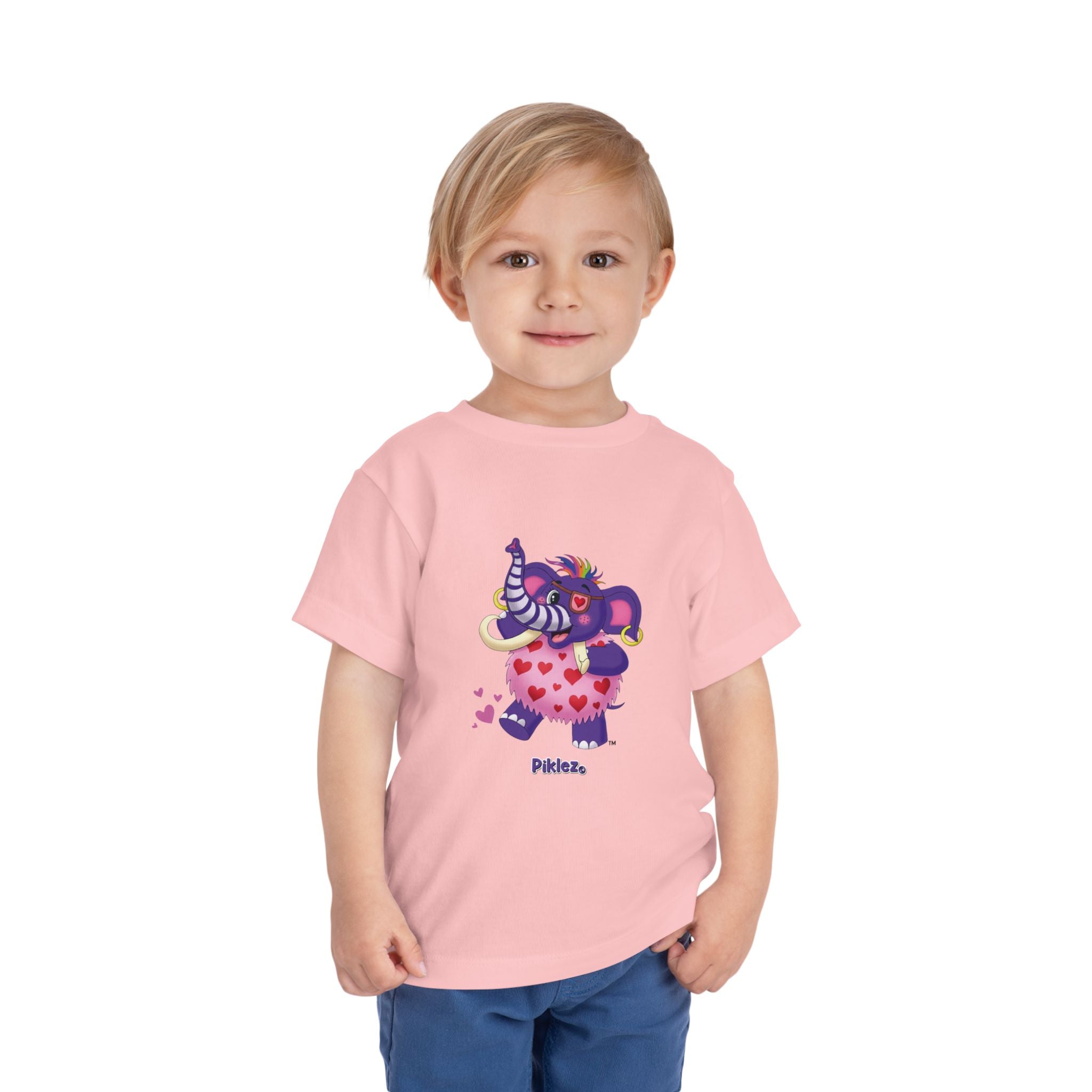 Piklez™ Toddler Short Sleeve Tee – "Full of Love!" Graphic Shirt | Smile Universe Collection
