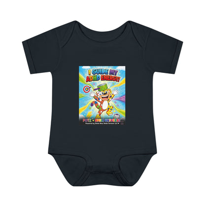 Potz™ Infant Baby Rib Bodysuit – "I Guide My ADHD Energy!" Graphic Onesie | Smile Universe Collection