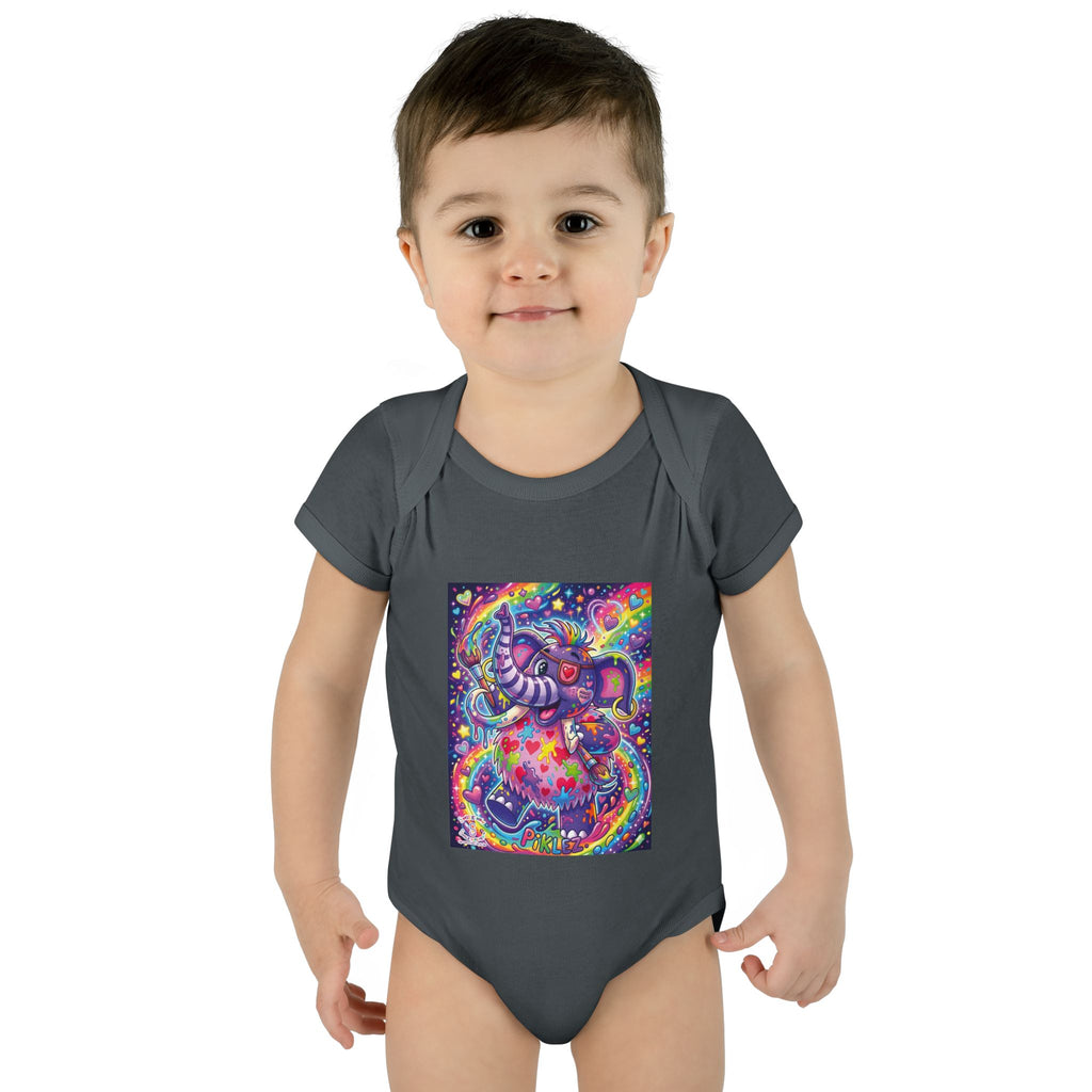 Piklez™ Infant Baby Rib Bodysuit – "Magic Paint!" Graphic | Smile Universe Collection