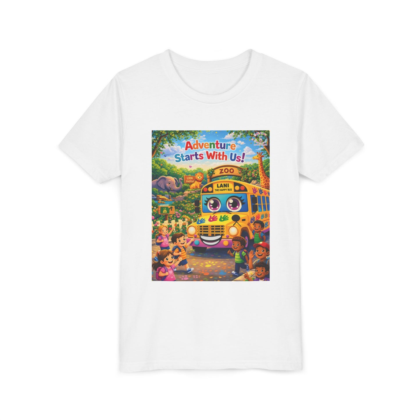 Lani™ Youth Short Sleeve Tee – "Adventure Starts With Us!" Graphic