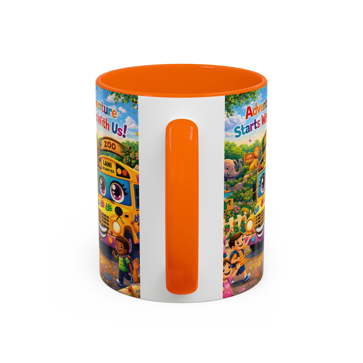 Lani™ Accent Coffee Mug (11oz & 15oz) – "Adventure Starts With Us!" Graphic