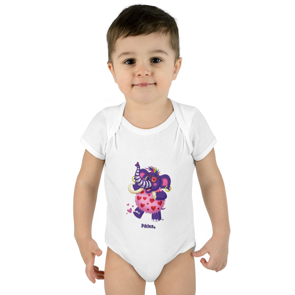 Piklez™ Infant Baby Rib Bodysuit – "Full of Love!" Graphic | Smile Universe Collection