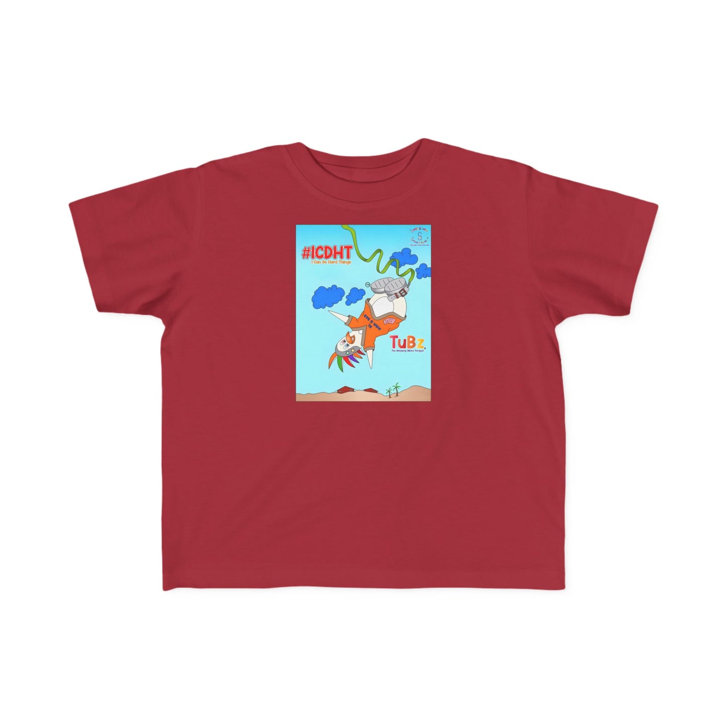 TuBz™ "I Can Do Hard Things" Toddler T-Shirt | Toddler's Fine Jersey Tee  - Positive Kids Graphic Tee