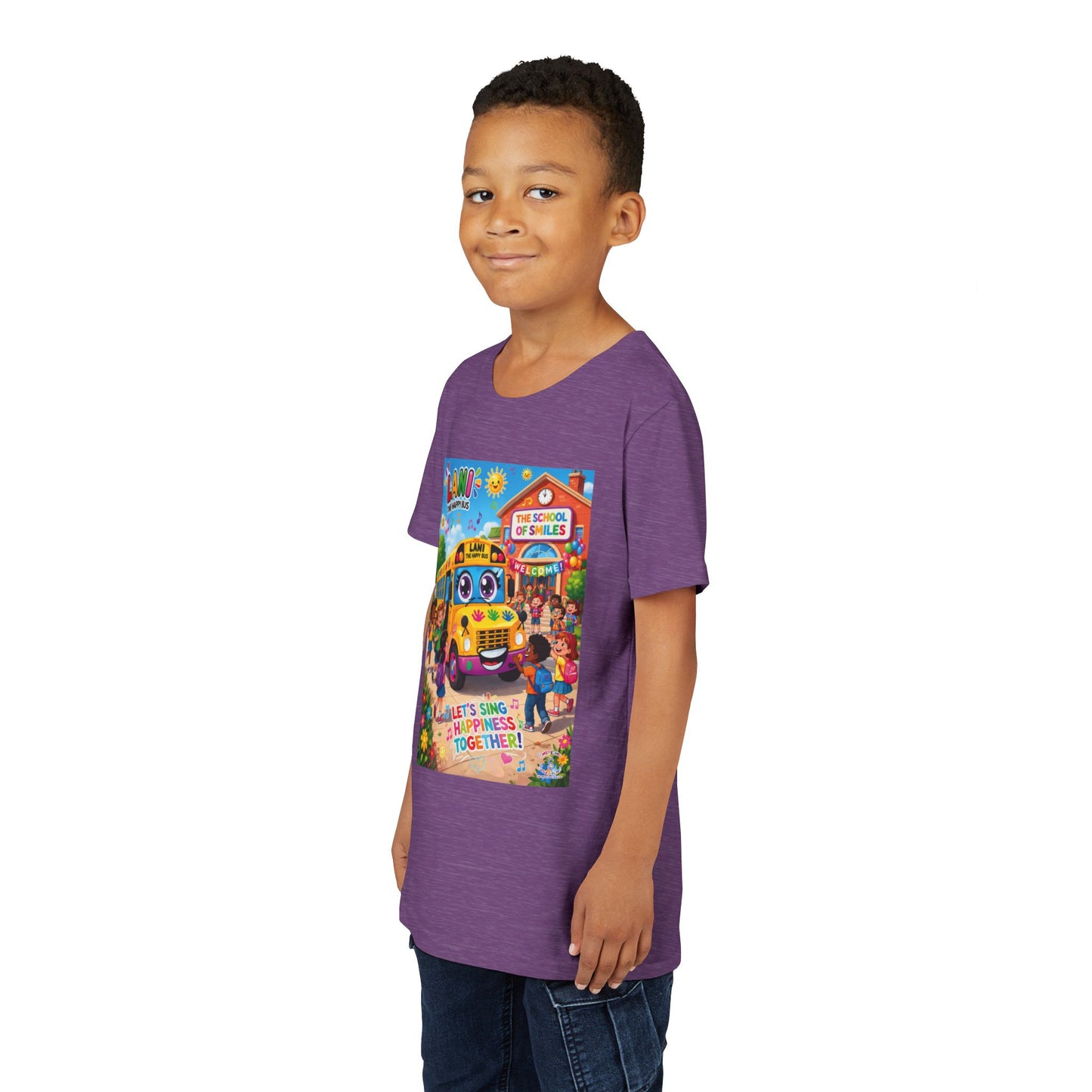 Lani™ Youth Short Sleeve Tee – "Let's Sing Happiness Together!" Graphic