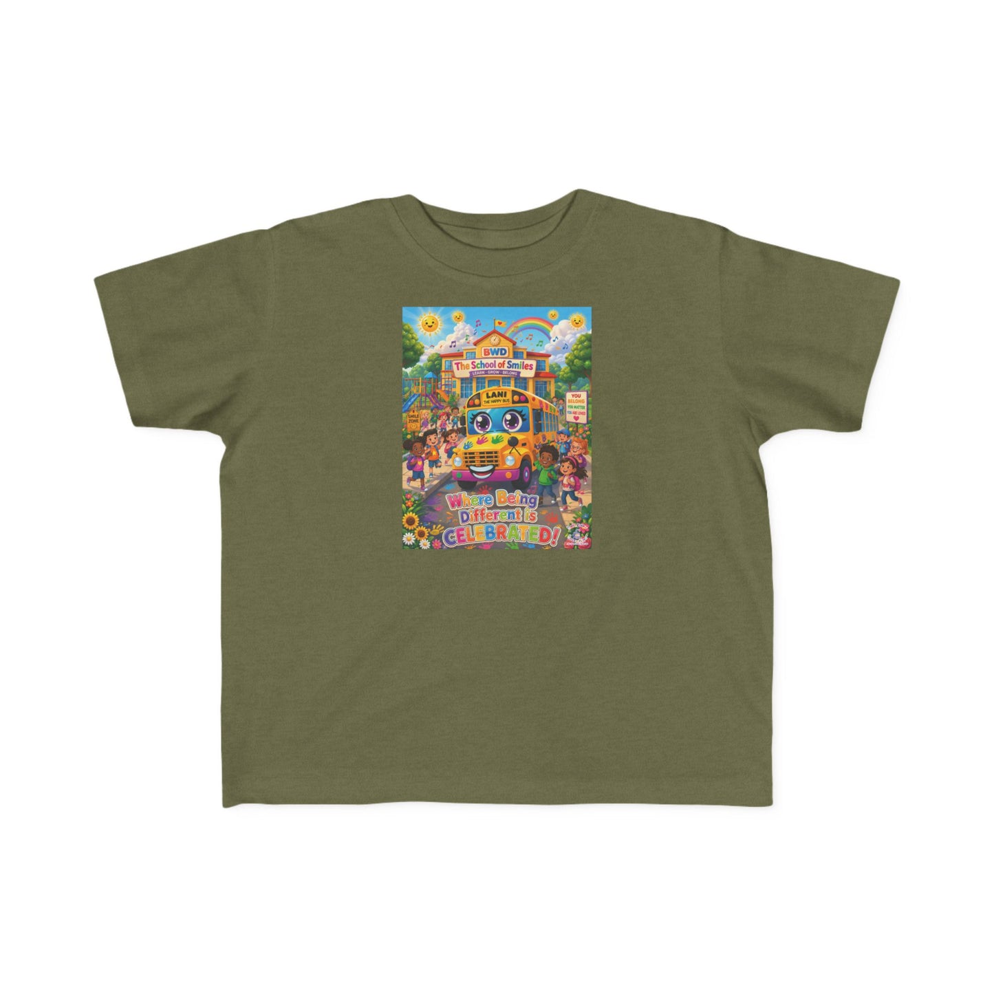 Lani™ Toddler's Fine Jersey Tee – "Where Being Different is CELEBRATED!" Graphic Shirt