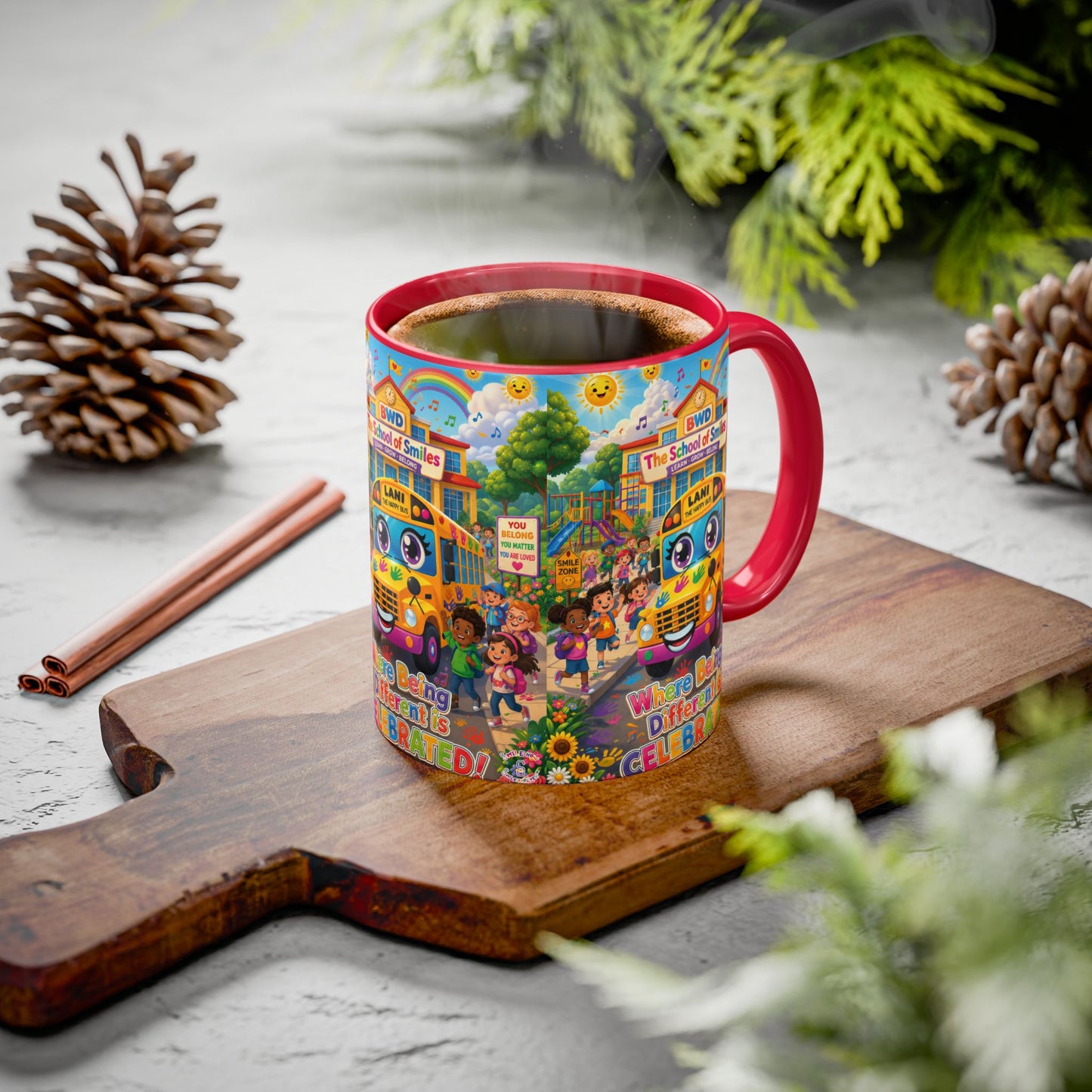 Lani™ Colorful Mug (11oz & 15oz) – "Where Being Different is CELEBRATED!" Graphic