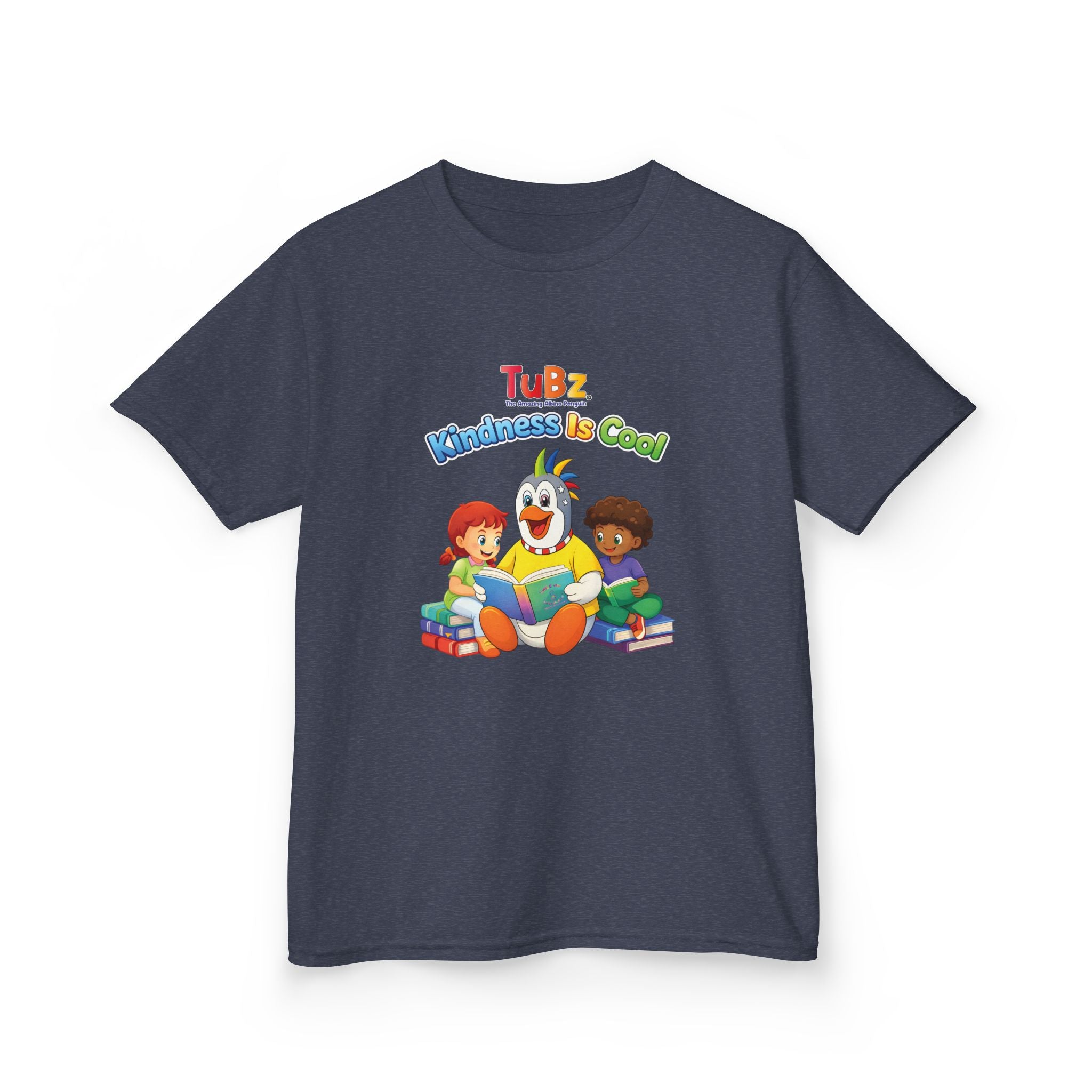 TuBz™ "Kindness Is Cool" Kids T-Shirt - Positive Message Graphic Tee | Smile Universe TuBz4Kidz
