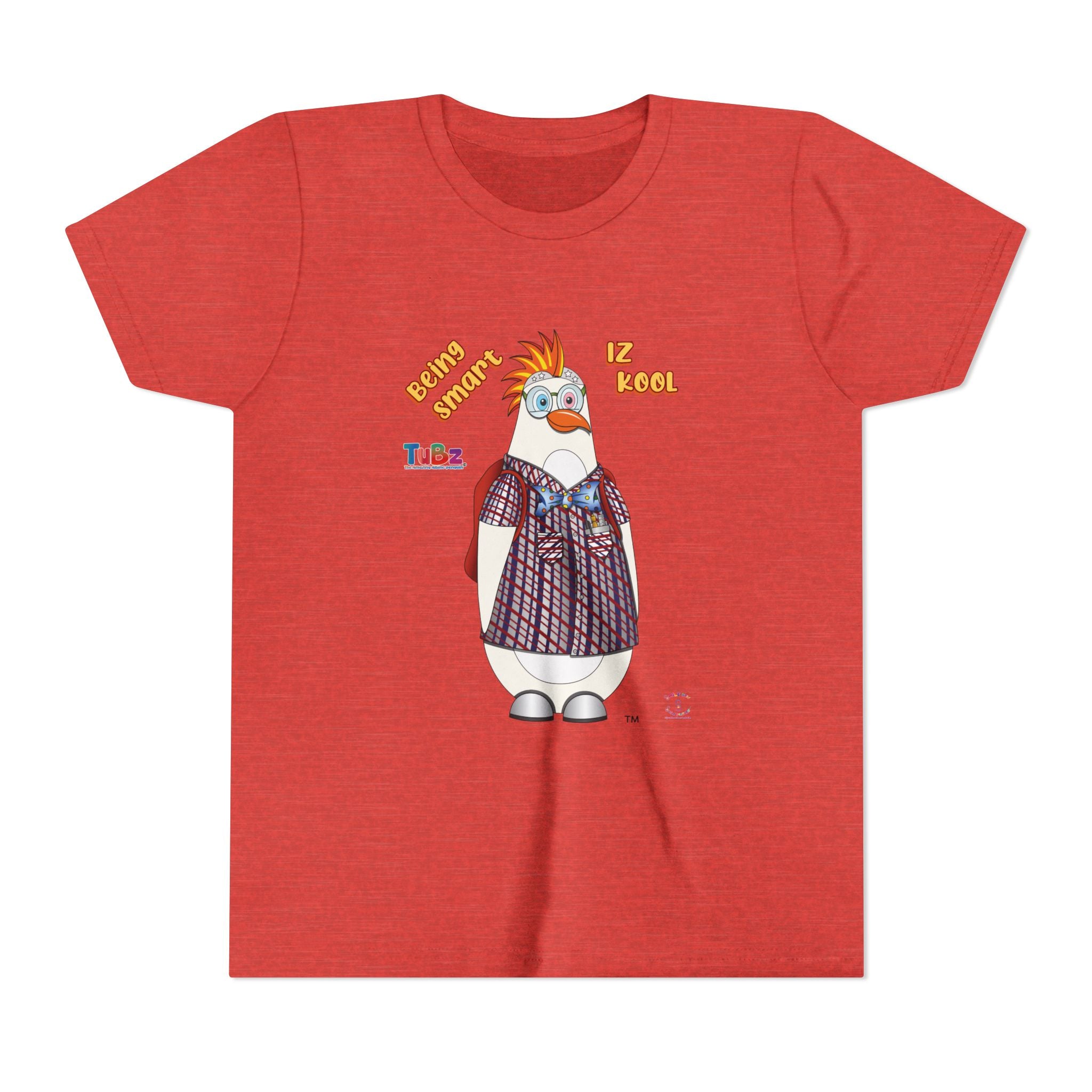 TuBz™ "Being Smart Iz Kool" Youth Graphic T-Shirt - Educational Kids Tee | TuBz4Kidz
