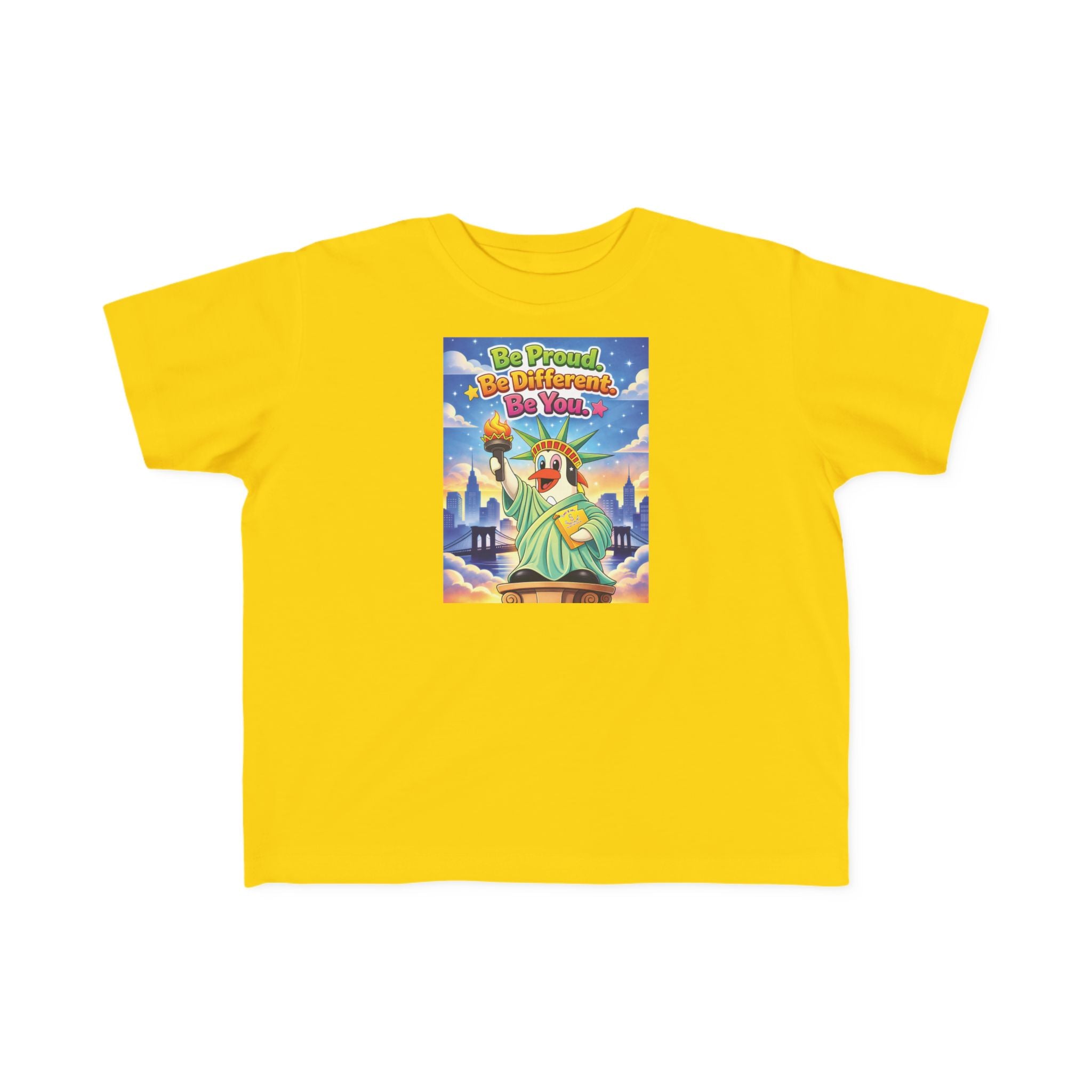 TuBz™ "Be Proud. Be Different. Be You." Kids T-Shirt - Inspirational Graphic Tee