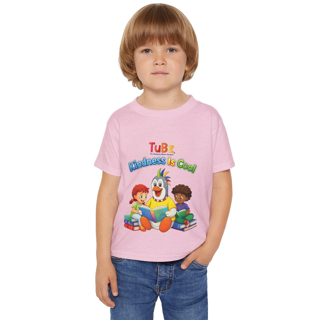 TuBz™ "Kindness Is Cool" Kids T-Shirt - Positive Message Graphic Tee | Smile Universe TuBz4Kidz