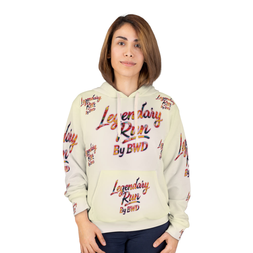 Legendary Run All-Over Print Hoodie — Pullover