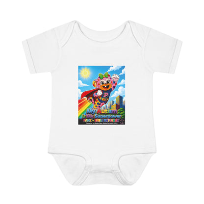 Panz™ Infant Baby Rib Bodysuit – "My Autism is My Superpower" Graphic | Smile Universe Collection