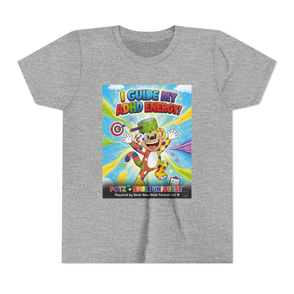 Potz™ Youth Short Sleeve Tee – "I Guide My ADHD Energy!" Graphic Tee | Smile Universe Collection