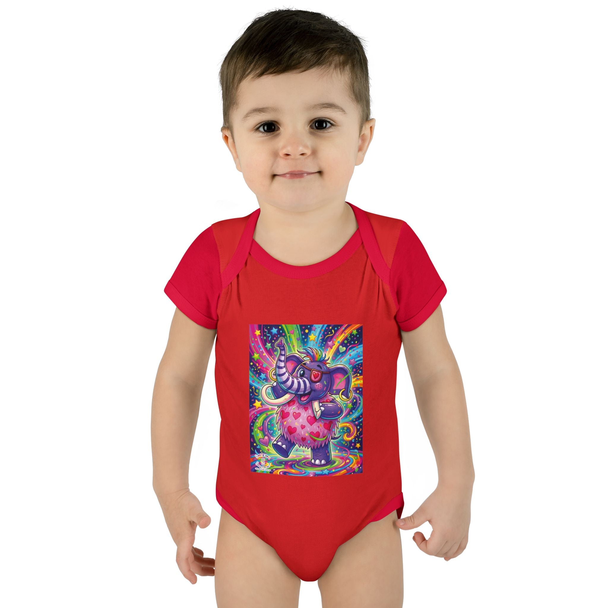 Piklez™ Infant Baby Rib Bodysuit – "Born to Celebrate!" Graphic | Smile Universe Collection