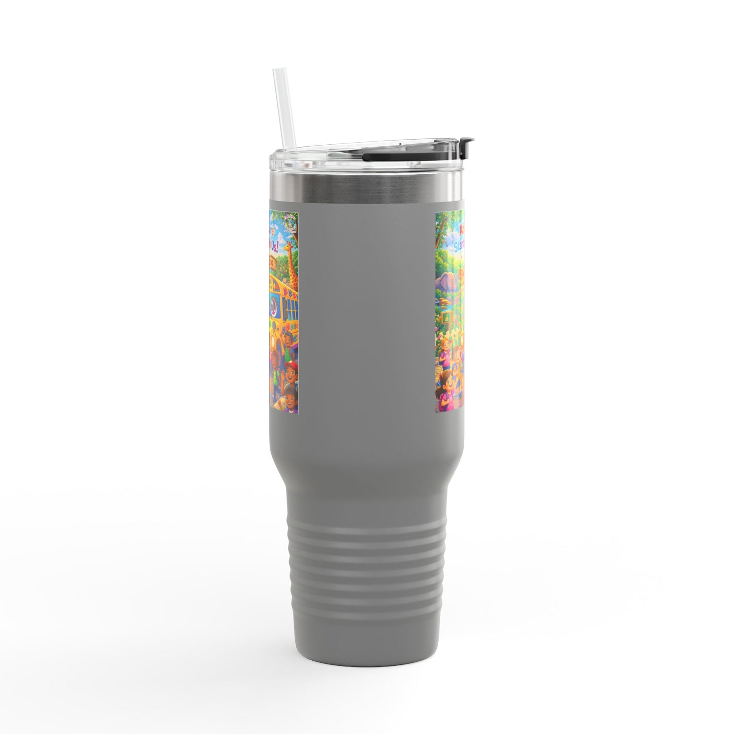Lani™ 40oz Insulated Travel Mug – "Adventure Starts With Us!" Graphic